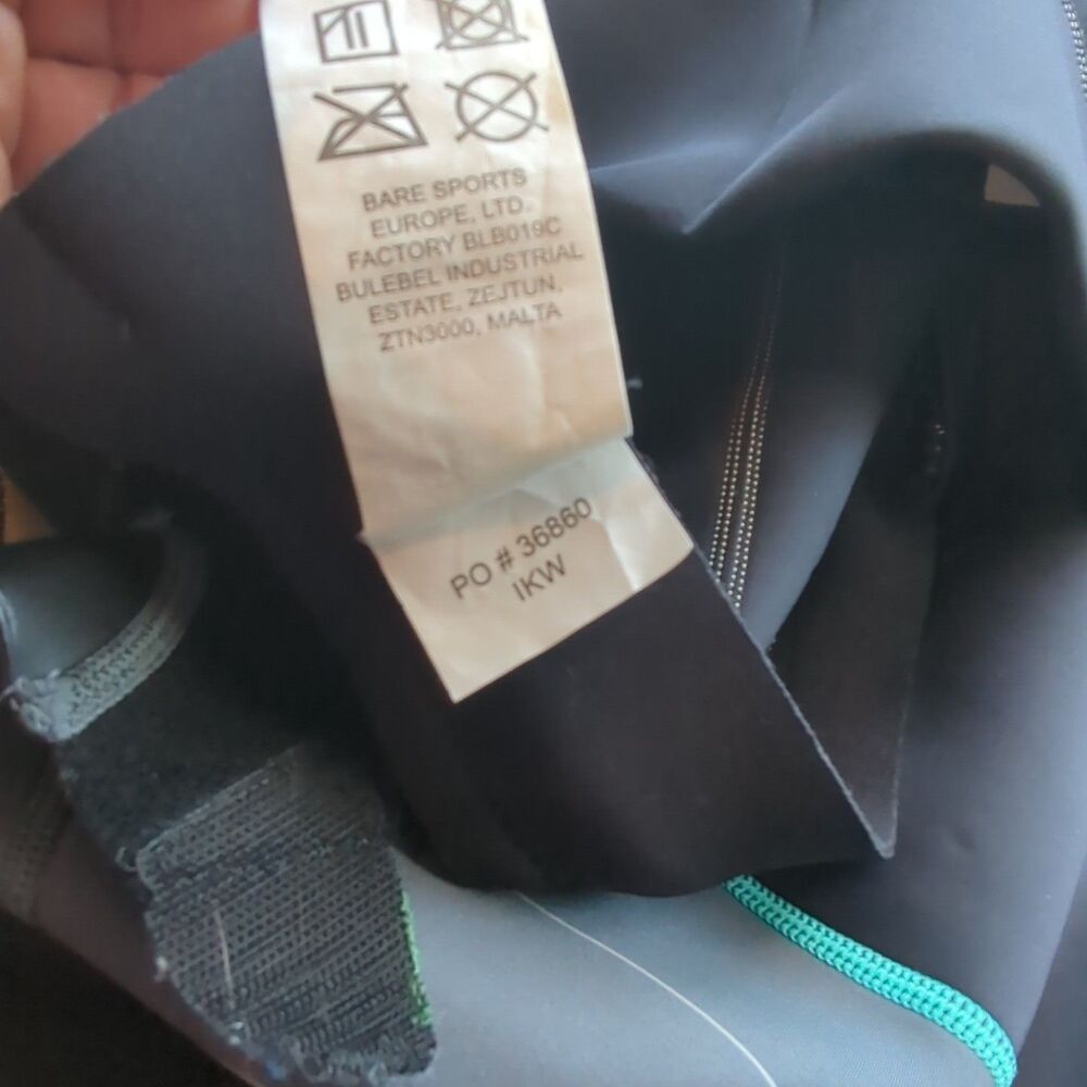 Bare Elate Wetsuit 2mm Womens 6 Black Grey Teal Water Sports Scuba Shorts - Picture 8 of 8